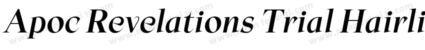 Apoc Revelations Trial Hairline字体转换
